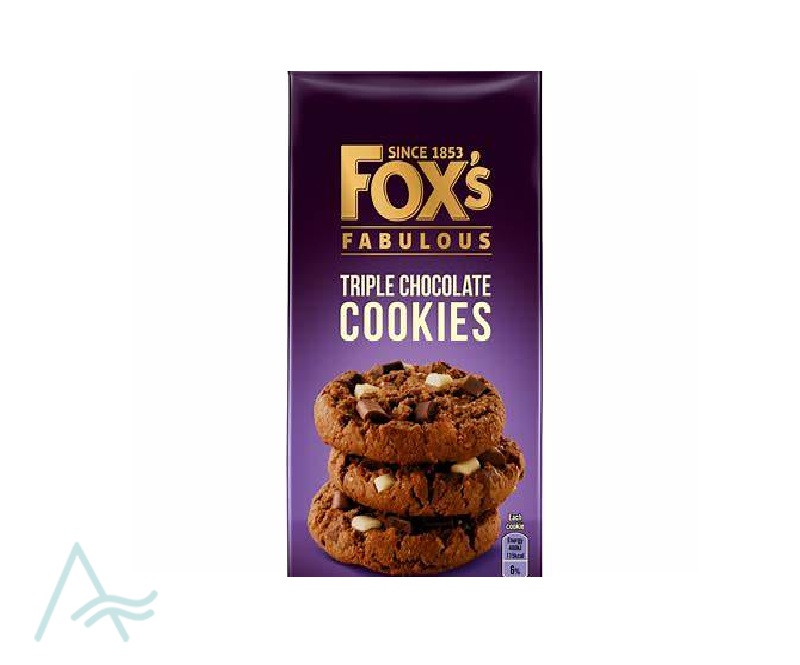 FOXS TRIPLE CHOCOLATE COOKIES 180 G